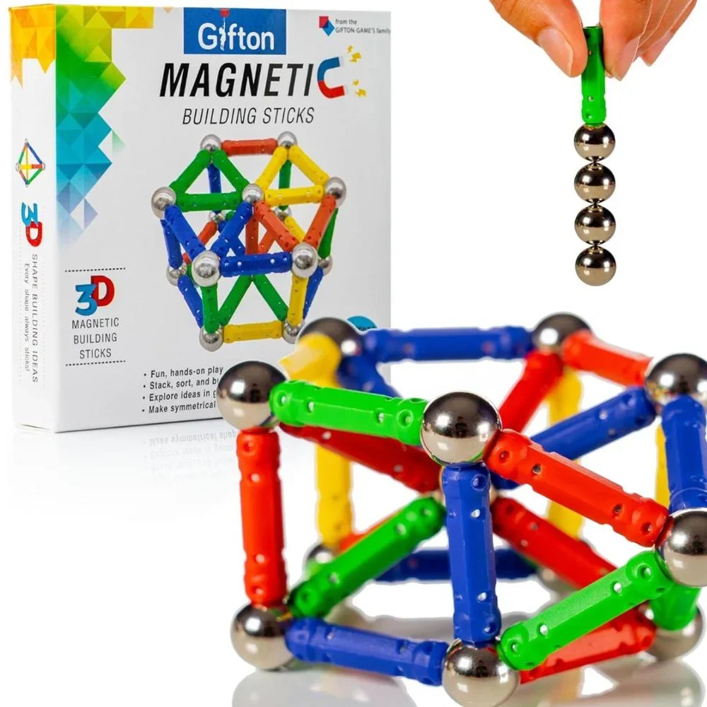 Magnetic Building Stick Blocks STEM Toy Set 30pc